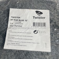 New Twister HT Pad Blue 2 pack 15” Diamond  Floor Cleaner Pad Buffer Industrial