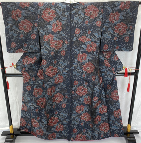 Japanese vintage kimono silk - japanese,