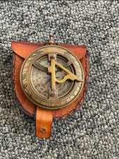 Antique Brass Compass Sundial