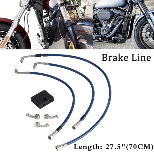 Blue extended cable brake - blue, cable/brake