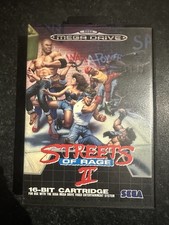 Streets of Rage 2, SEGA Mega Drive, Rare Blue Label VGC With Manual 