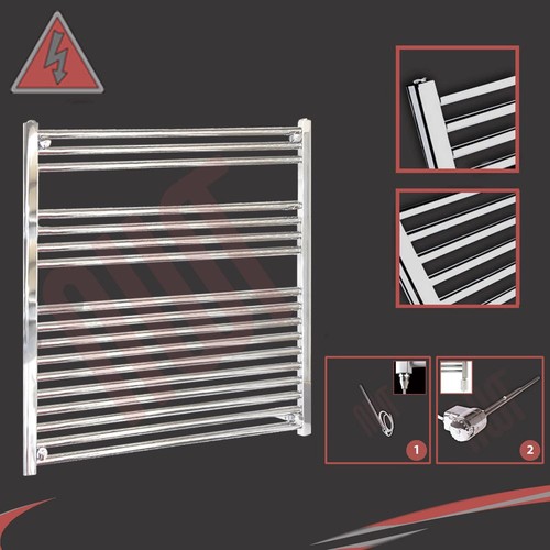 Electric chrome towel rail - chrome,