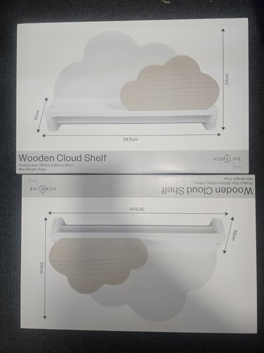 Wooden cloud shelf - 4x,