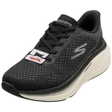 Skechers Go Walk Max Cushioning Womens Fashion Trainers in Black White