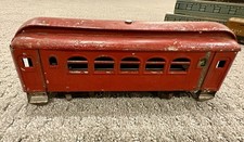 Vintage Red Tinplate Toy Train
