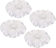 sourcing map 4PCS White Satin Bouquet Collar DIY Bridal Wedding Flower Holder