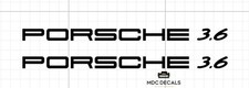 ** Porsche 3.6 Decal/Stickers