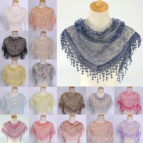 New flower women lace scarf - flower,