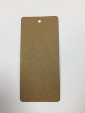 10  Kraft Brown Favour Gift Swing Tags Wedding Party Bomboniere Craft 65 X 145MM
