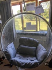hanging perspex bubble chair