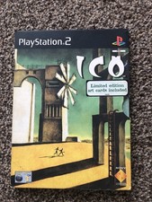 ICO Game PlayStation 2 No Art Cards Tested & Working Manual  2002 Wear To Box