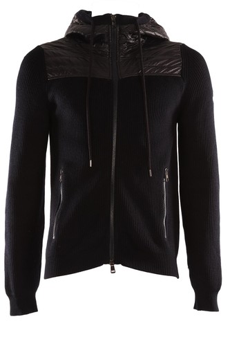 Moncler navy men wool jacket - men's,