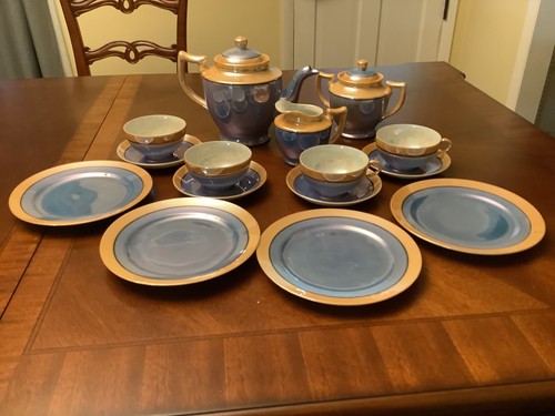 Beautiful lusterware tea set - lusterware,