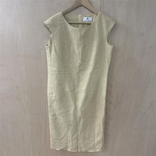 Givenchy Tan Linen & Wool Blend Sleeveless Sheath Dress Size 10W