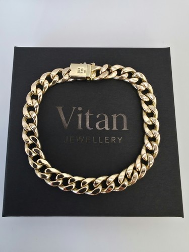 9ct gold cuban curb - 9ct, bracelet