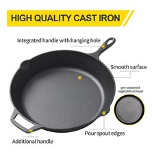 30cm Cast Iron Frying Pan Non