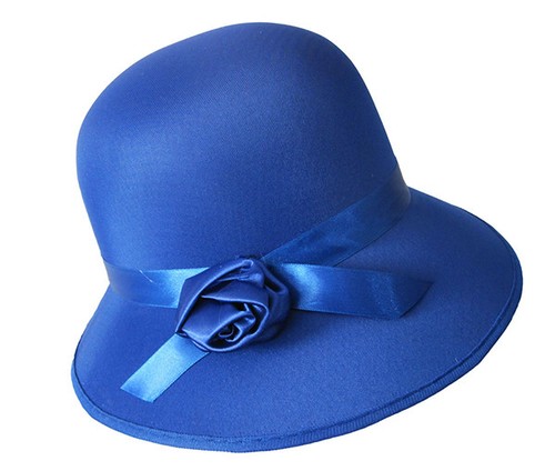 1920 ladies blue cloche - 1920's,