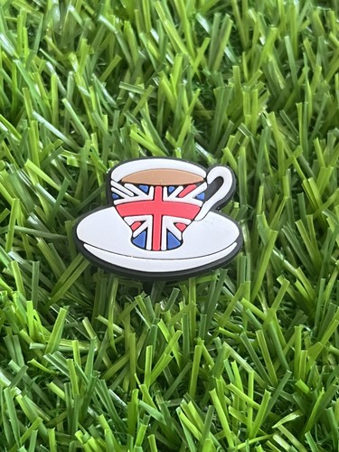 Union jack cuppa shoe charm - ,