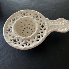 Royal Creamware Tea Stainer