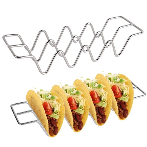 Slots stainless steel taco - 4-slots,