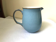 DENBY COLONIAL BLUE 1/2 PINT OPEN MILK JUG GOOD USED CONDITION O