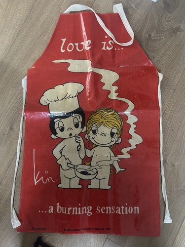 Unworn 1970 love - unworn, apron