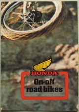 HONDA ON OFF ROAD BIKES Sales Brochure c1978 XR75K4 CR125M3 CR250R XL185S XL250S