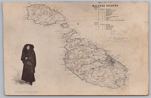 Malta maltese islands map - malta,