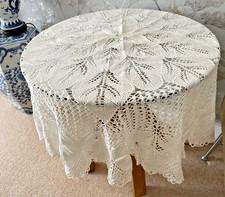 VINTAGE WHITE COTTON  HAND