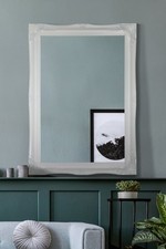 Large Mirror White Ornate