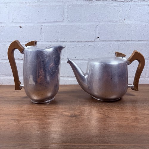 Vintage art deco aluminium tea - vintage,