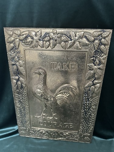 Brass take courage cockerel - brass,