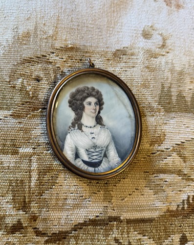 18th century antique miniature - 18th,