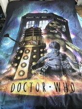 Dr Who Fabric Panel Tardis