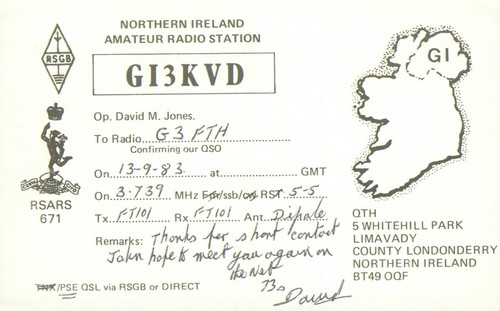 Qsl card radio uk gi3kvd - 1,
