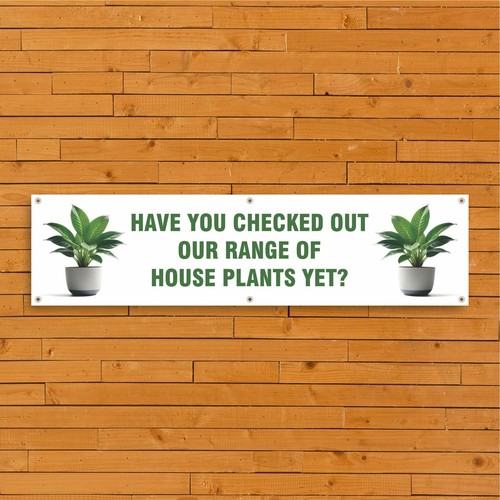 House plants pvc banners - house,