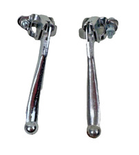 BMX Steel Brake Levers Silver Steel Pair