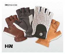 MENS CLASSIC DRIVING GLOVES SOFT LEATHER COTTON CROCHET BACK VINTAGE MOTOR BIKE