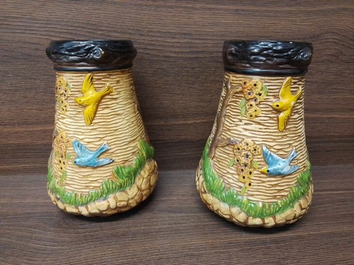 Pair delcroft ware vases - pair,