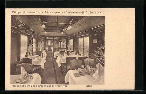 Postcard berlin mitropa - postcard, berlin-nw,