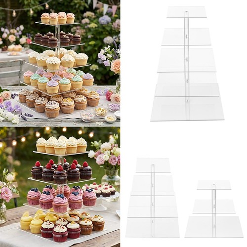 Tier square cup cake - 3/4/5,