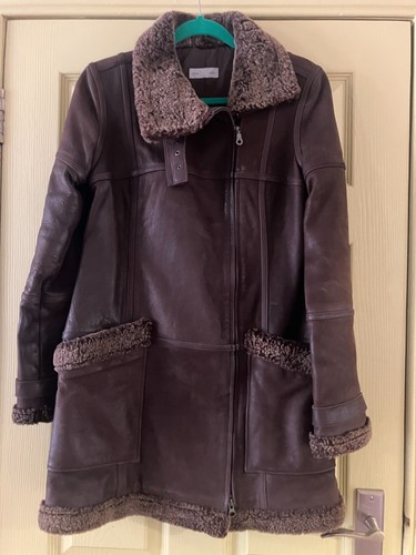 Ladies winter brown suede