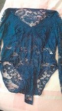 Navy Lace Bodysuit Never Worn Size 16
