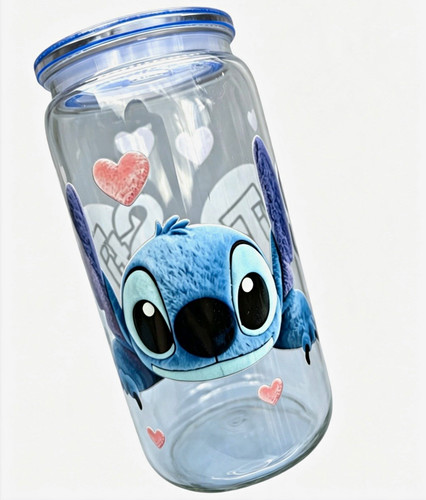Disney stitch glass - disney,