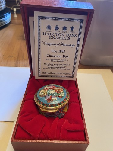 Halcyon days enamel box - halcyon,