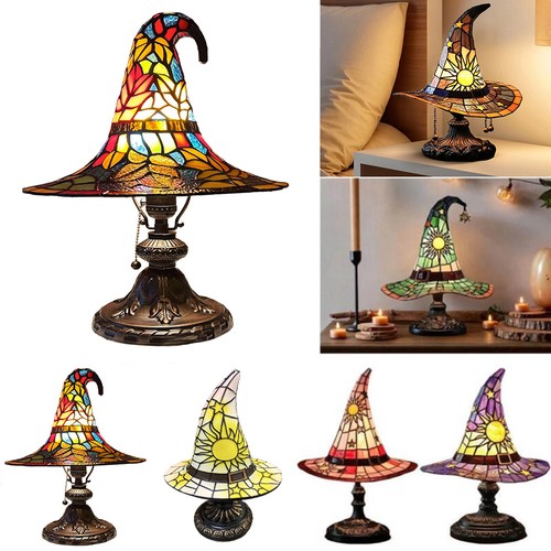 Halloween stained glass witch - glass,