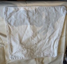 Pair White Textured Cushion