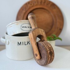 Antique Treen Butter Roller