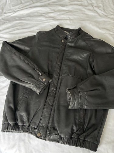Vintage genuine black leather - vintage,