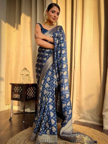 Designer indian silk saree - silk,